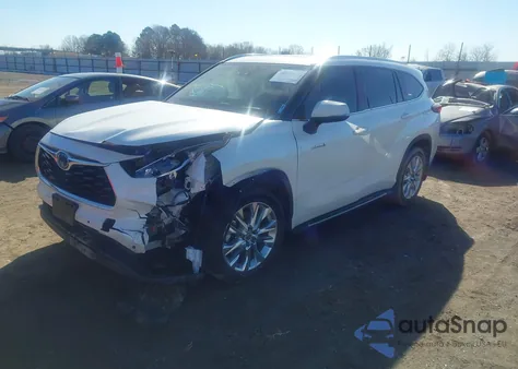 2021 Toyota Highlander Hybrid Limited из США, поврежденный, VIN 5TDYARAH1MS505282